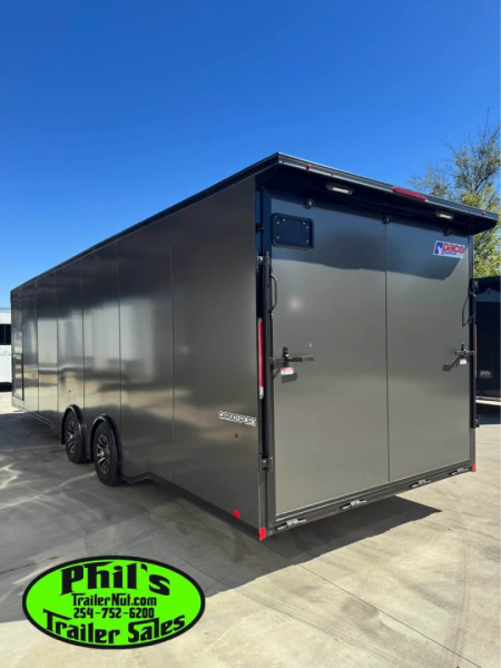 New Pace American 8.5X28 Car / Racing Trailer ENCLOSED CAR HAULER UPGRADED .080 EXTERIOR & REAR WING
