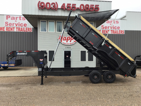 New 2026 Diamond C 82"x16' GN HD Low Profile Telescopic Dump w/ 32" Sides - LPT-GN210 Pacesetter Edition