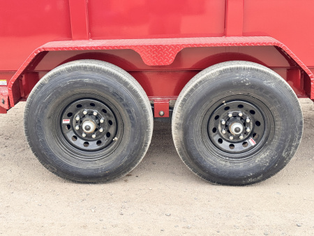 New 2026 Load Trail 7-14-4H Telescopic Gooseneck Dump W/ Hydraulic Jacks 7K Axles