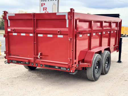 New 2026 Load Trail 7-14-4H Telescopic Gooseneck Dump W/ Hydraulic Jacks 7K Axles