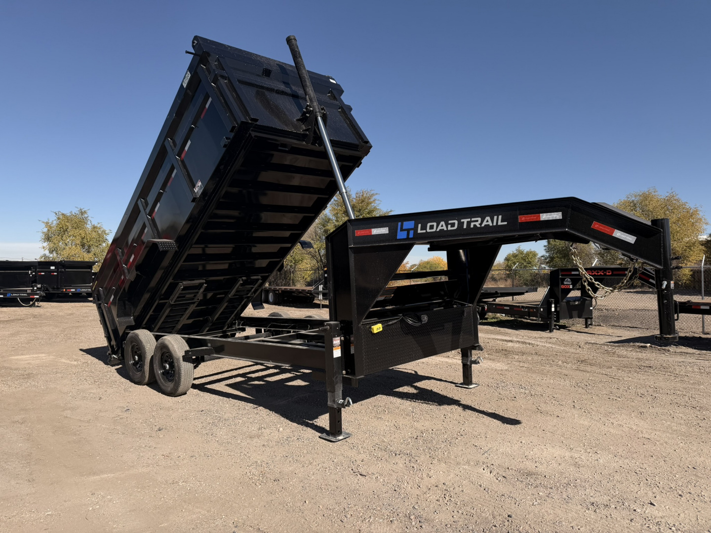 New 2026 Load Trail 7-16-4H Telescopic Gooseneck Dump 7K Axles