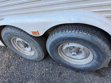 Used USED 1992 Sooner 3 Horse Slant Stock / Stock Combo Trailer