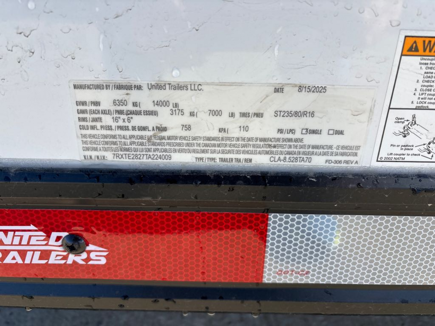 New 2026 United Trailers CLA-8.528TA70 Car / Racing Trailer