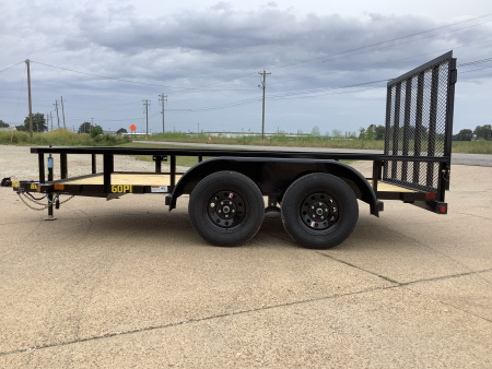 New 2026 Big Tex 60PI-12 Tandem Axle Pipe-Top Utility Trailer