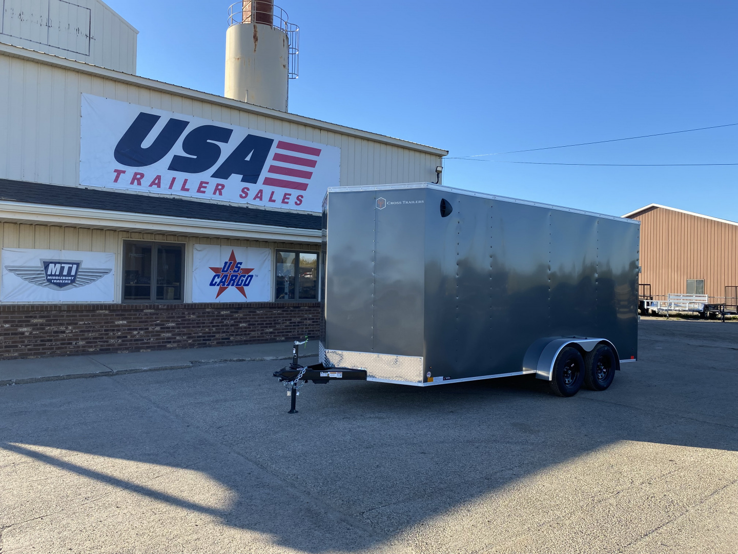 New YEAR END SALE !!! 2026 Cross Trailers 7X16 V-Nose w/Ramp Door & 7ft Interior Height Cargo / Enclosed Trailer
