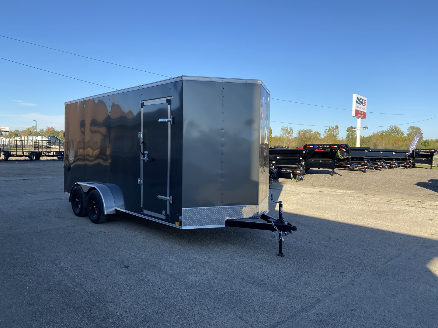 New YEAR END SALE !!! 2026 Cross Trailers 7X16 V-Nose w/Ramp Door & 7ft Interior Height Cargo / Enclosed Trailer