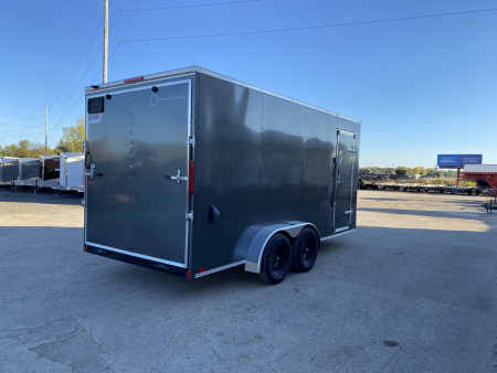 New YEAR END SALE !!! 2026 Cross Trailers 7X16 V-Nose w/Ramp Door & 7ft Interior Height Cargo / Enclosed Trailer