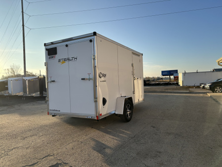 New 2026 Stealth Trailers Cobra 6x12 All Aluminun w/Ramp Door & 78" Height Cargo / Enclosed Trailer