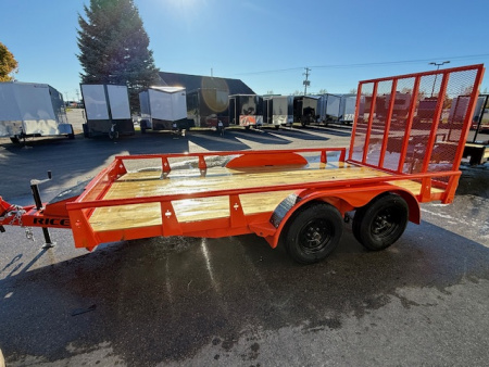 New 2026 Rice Trailers 7X14 Utility Trailer