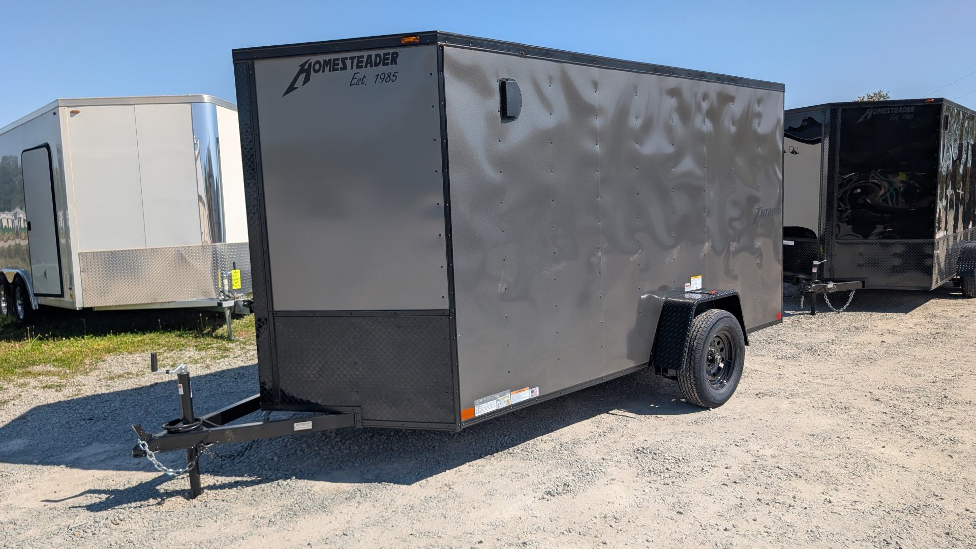 New 2026 Homesteader 6x12 Intrepid V-Nose Cargo Trailer w/ Ramp Door