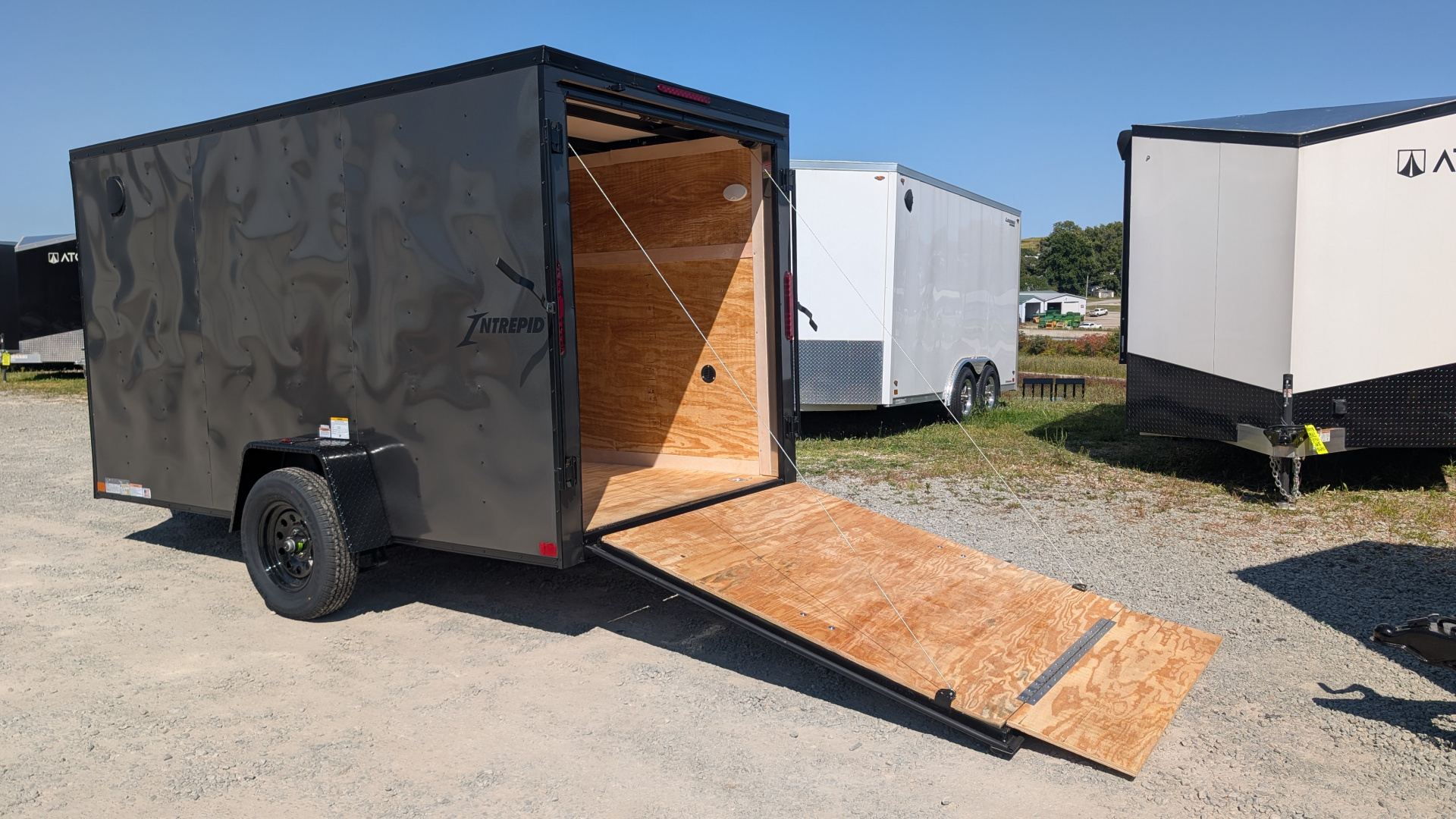 New 2026 Homesteader 6x12 Intrepid V-Nose Cargo Trailer w/ Ramp Door