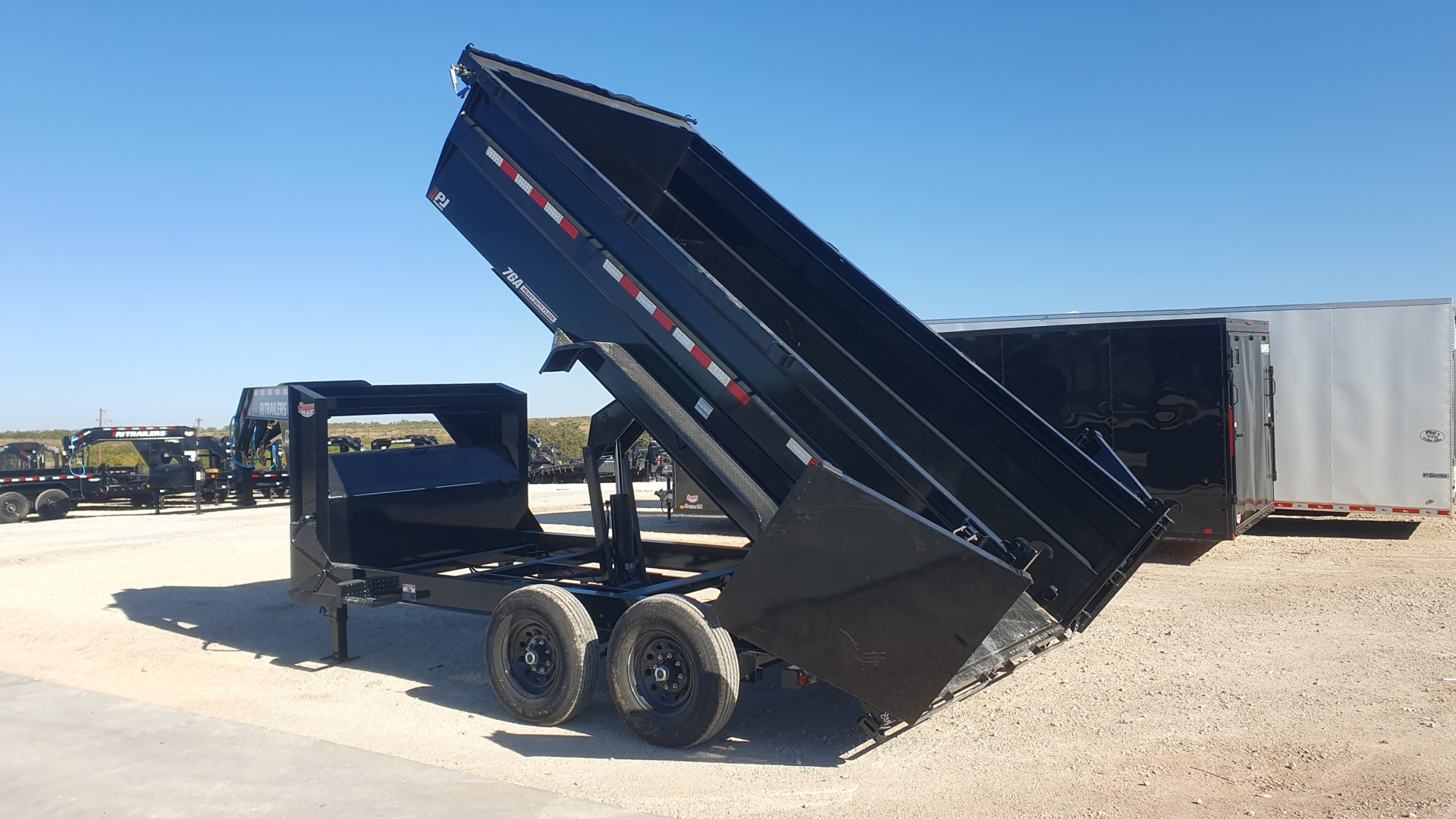 New 2026 PJ 83"x14' GN Tandem Axle Low Pro High Side Dump w/ 36" Sides – DM