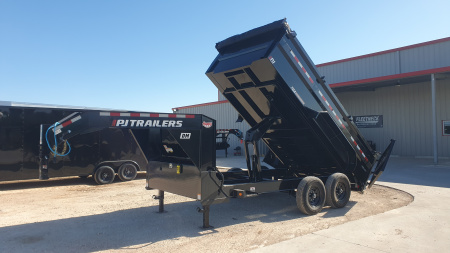 New 2026 PJ 83 x14' GN Tandem Axle Low Pro High Side Dump w/ 36  Sides – DM
