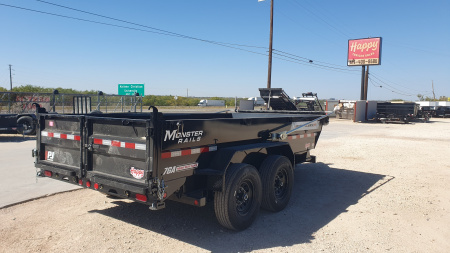 New 2026 PJ 83"x14' BP Tandem Axle Low Pro Telescopic Dump w/ 24" Sides – DT Voyager Package