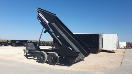 New 2026 PJ 83"x14' BP Tandem Axle Low Pro Telescopic Dump w/ 24" Sides – DT Voyager Package