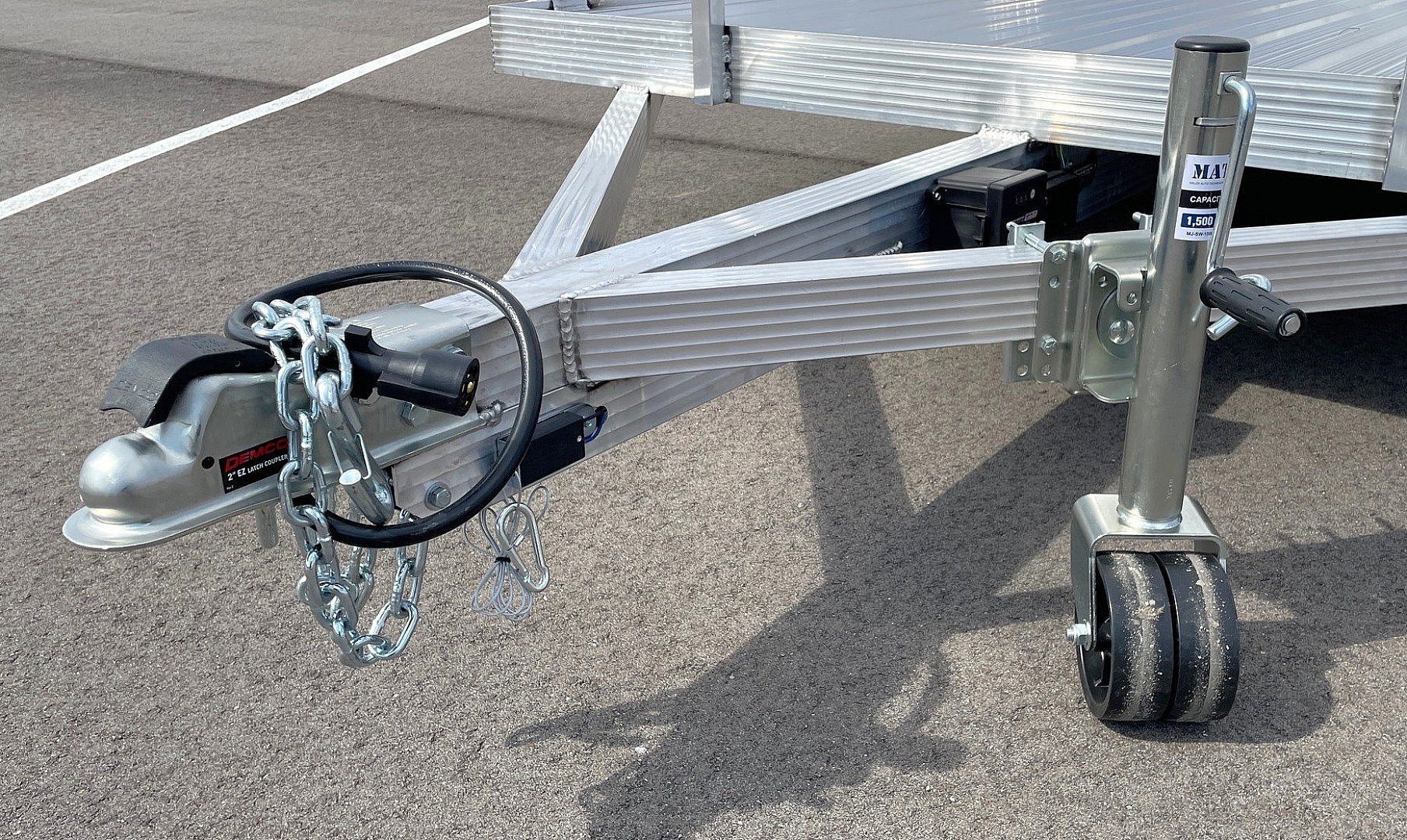 New Cherokee Aluminum 81" x 16' Tandem Axle Utility Trailer: 7000 GVWR, 42" Ramp Gate