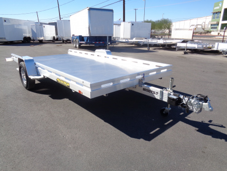 New 2026 Aluma * 8015S TILT * 15Ft Single Axle Tilt Aluminum ATV Trailer