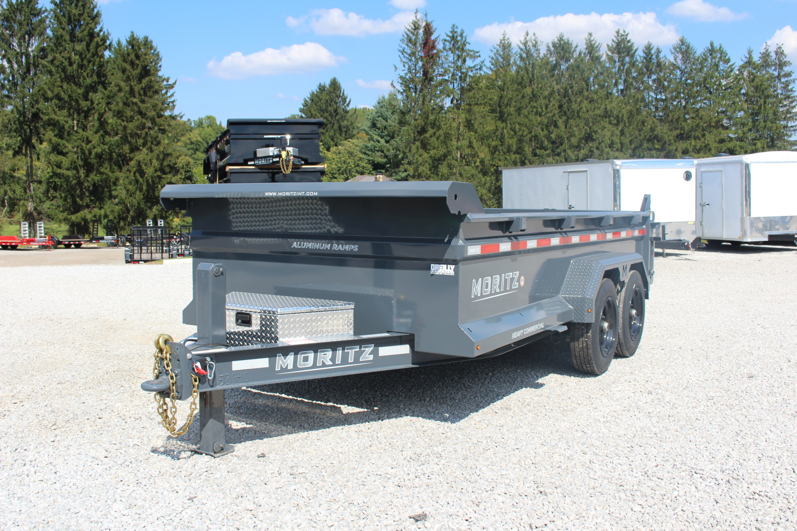 New 2026 Moritz 6' 10" x 14' Heavy Commercial DLH Series Dump Trailer - 16000# GVW