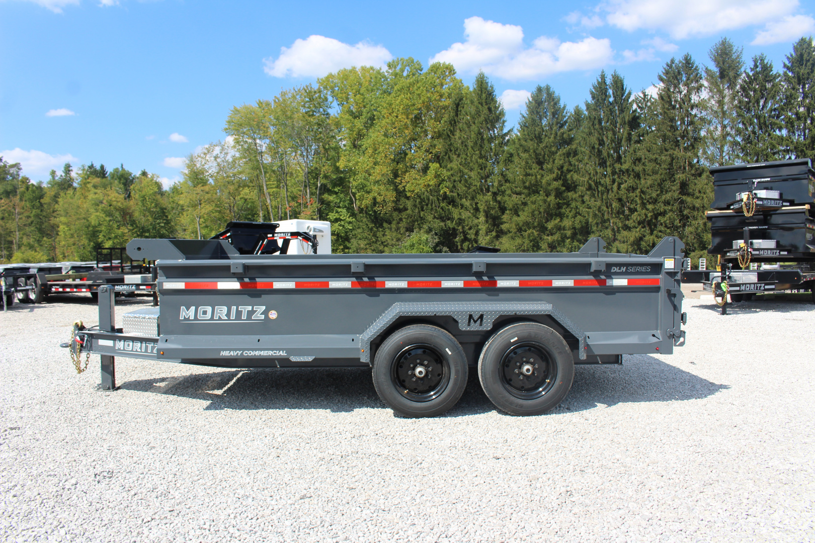 New 2026 Moritz 6' 10" x 14' Heavy Commercial DLH Series Dump Trailer - 16000# GVW