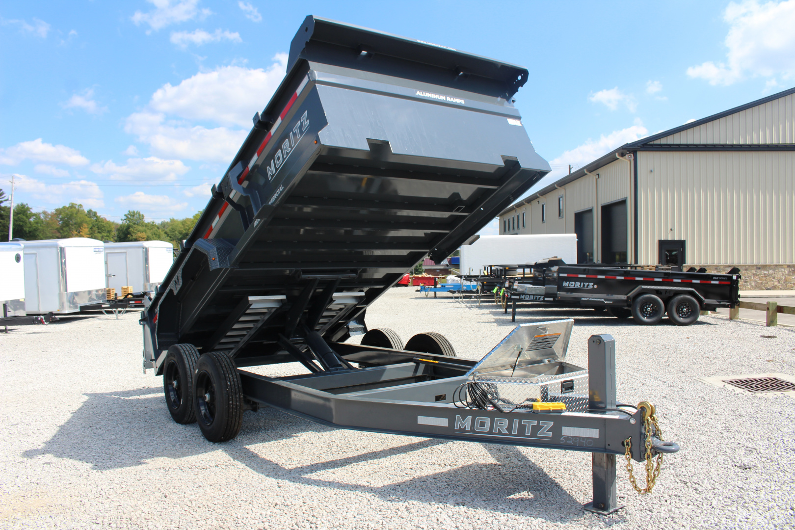 New 2026 Moritz 6' 10" x 14' Heavy Commercial DLH Series Dump Trailer - 16000# GVW