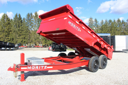 New 2026 Moritz 6' 10" x 14' Heavy Commercial DLH Series Dump Trailer - 16000# GVW