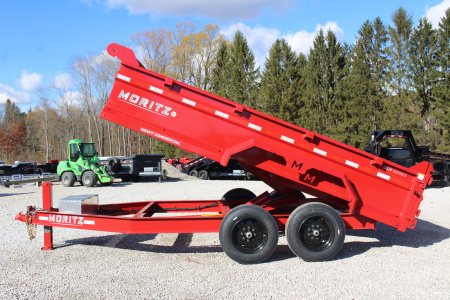 New 2026 Moritz 6' 10" x 14' Heavy Commercial DLH Series Dump Trailer - 16000# GVW