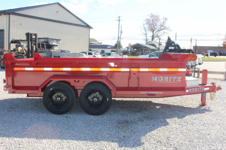 New 2026 Moritz 6' 10" x 14' Heavy Commercial DLH Series Dump Trailer - 16000# GVW