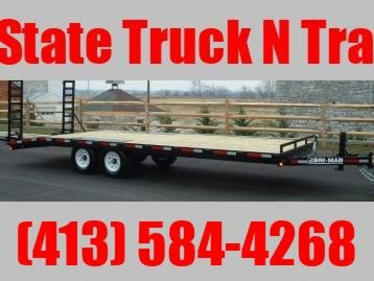 New 2026 BWISE 24' 14k Equipment Trailer