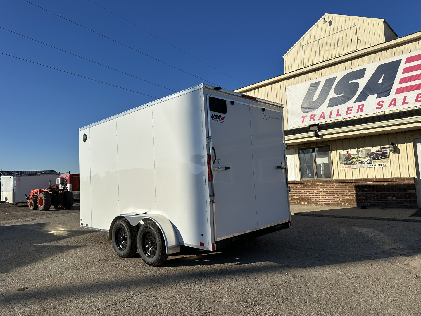 New BLACK FRIDAY DEAL ON SALE NOW - 2026 Cross Trailers 7X14 V-Nose w/Ramp Door & 7ft Interior Height Cargo / Enclosed Trailer