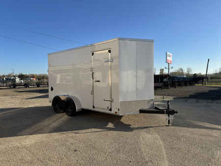 New BLACK FRIDAY DEAL ON SALE NOW - 2026 Cross Trailers 7X14 V-Nose w/Ramp Door & 7ft Interior Height Cargo / Enclosed Trailer