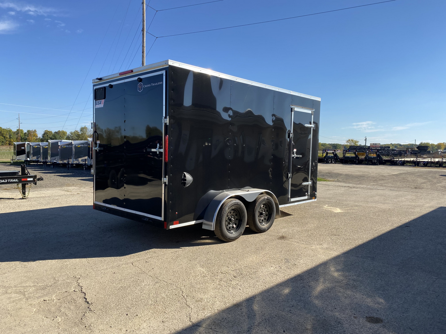 New YEAR END SALE !!! 2026 Cross Trailers 7X16 V-Nose w/Ramp Door & 7ft Interior Height Cargo / Enclosed Trailer