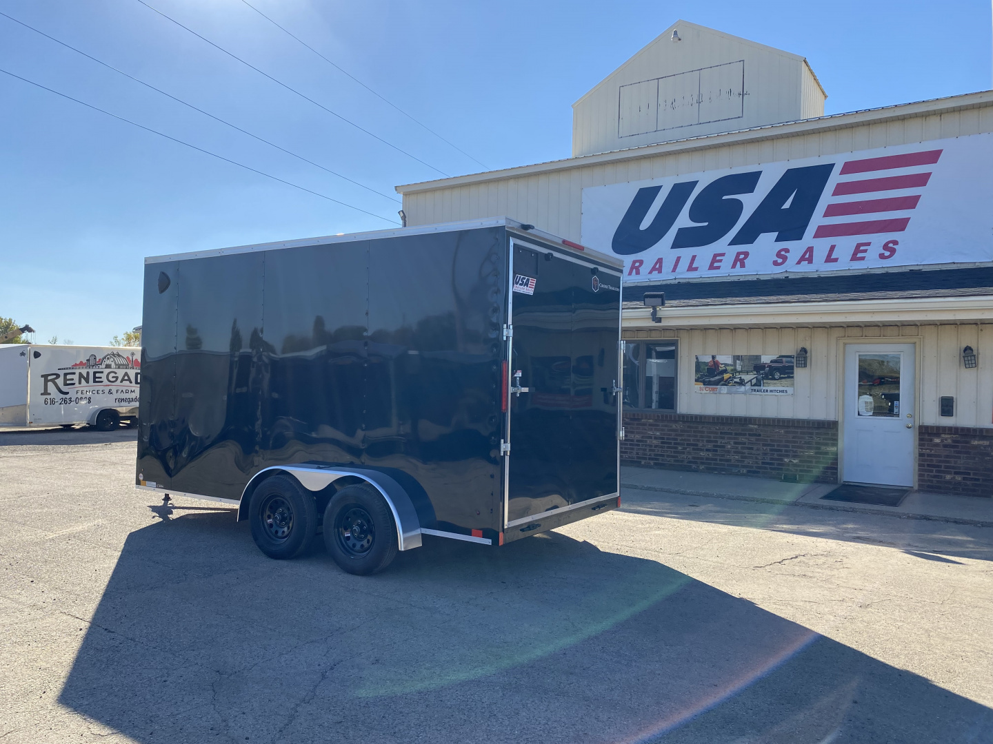 New YEAR END SALE !!! 2026 Cross Trailers 7X16 V-Nose w/Ramp Door & 7ft Interior Height Cargo / Enclosed Trailer