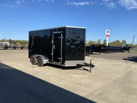New YEAR END SALE !!! 2026 Cross Trailers 7X16 V-Nose w/Ramp Door & 7ft Interior Height Cargo / Enclosed Trailer