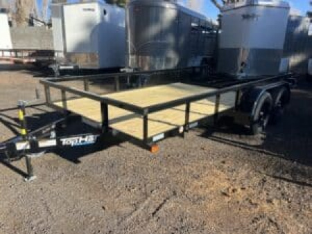 New 2026 Top Hat Trailers 77X14 LDX Flatbed Utility Trailer Utility Trailer NO BRAKES
