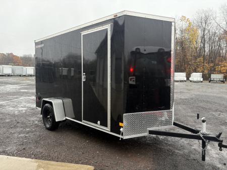New 2026 Wells Cargo 6x12 6'6 Interior Height Fasttrac Deluxe Cargo / Enclosed Trailer with Rear Double Doors