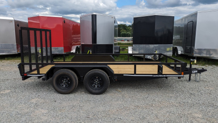 New 2026 CAM Superline 7x14 Tandem Utility Trailer w/ Spring Assist Gate