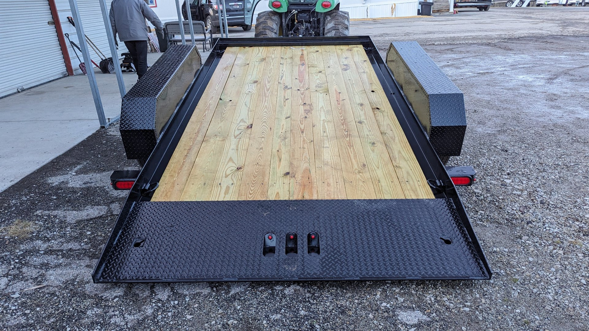 New 2025 CAM Superline 7x14 Tandem Axle Lo Pro Tilt Trailer