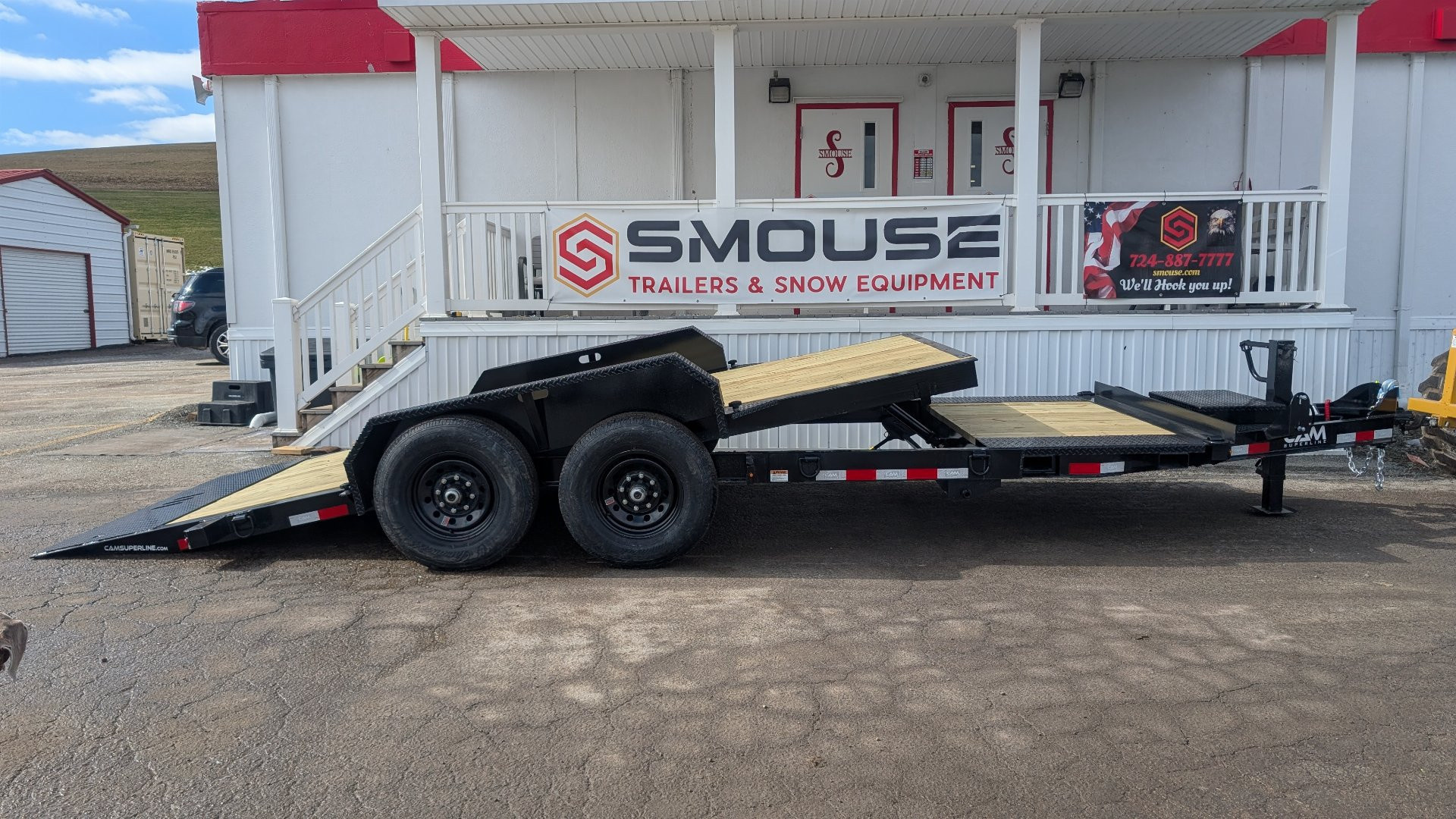 New 2026 CAM Superline 19' (4+15) Lo Pro Extra Wide Split Tilt Trailer