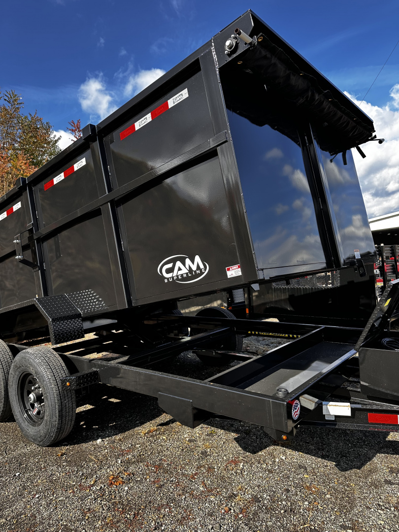 New 2026 CAM SUPERLINE 6'10" x 14 HD Lo Pro High Side Equip Dump Trailer