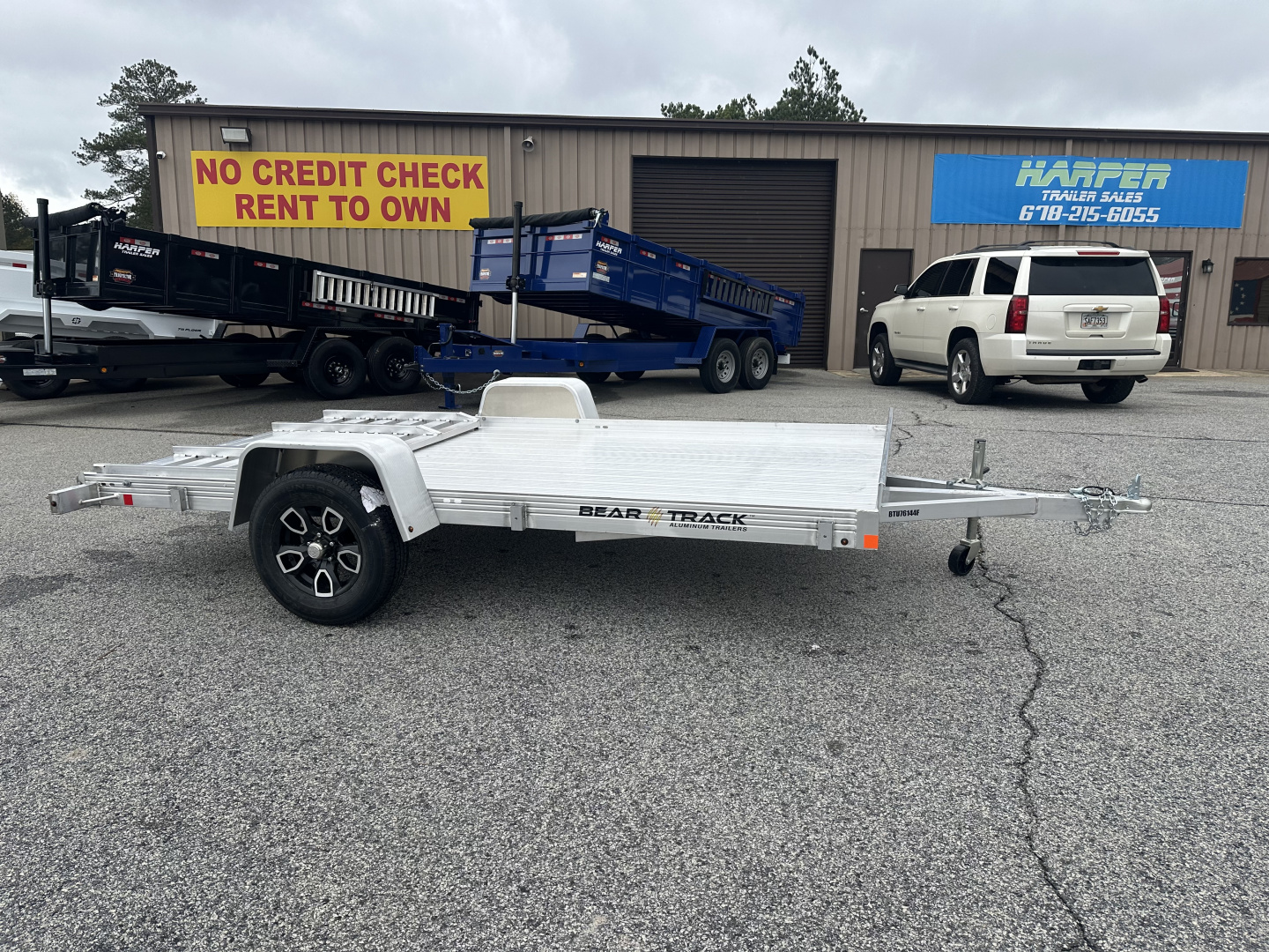 New 2026 BEAR TRACK ALUMINUM 76"X144" SINGLE AXLE UTILITY TRAILER