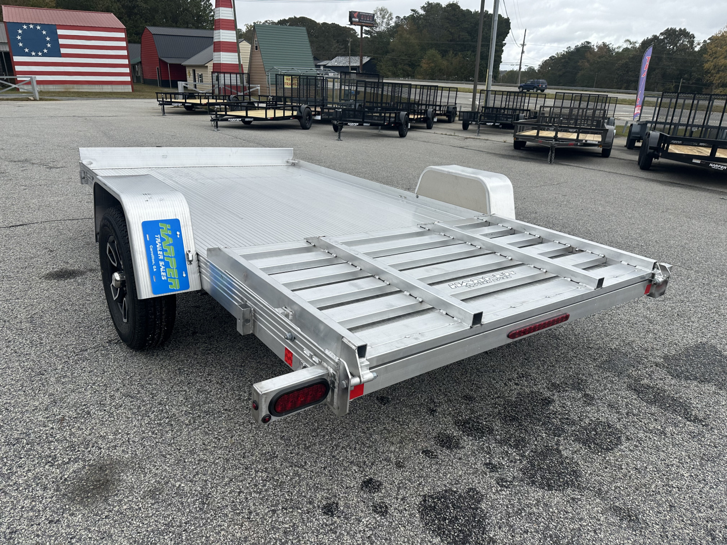 New 2026 BEAR TRACK ALUMINUM 76"X144" SINGLE AXLE UTILITY TRAILER