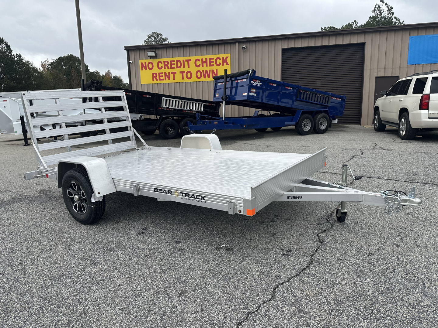 New 2026 BEAR TRACK ALUMINUM 76"X144" SINGLE AXLE UTILITY TRAILER