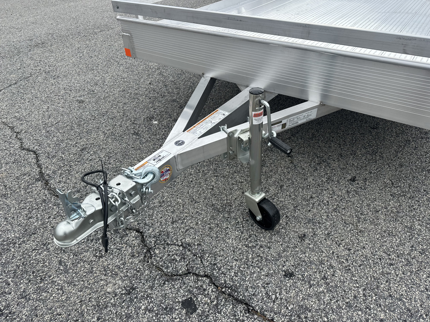 New 2026 BEAR TRACK ALUMINUM 76"X144" SINGLE AXLE UTILITY TRAILER WITH SIDE RAILS