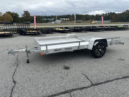 New 2026 BEAR TRACK ALUMINUM 76 X144  SINGLE AXLE UTILITY TRAILER WITH SIDE RAILS