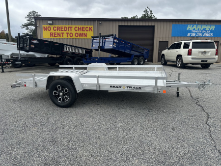 New 2026 BEAR TRACK ALUMINUM 76"X144" SINGLE AXLE UTILITY TRAILER WITH SIDE RAILS