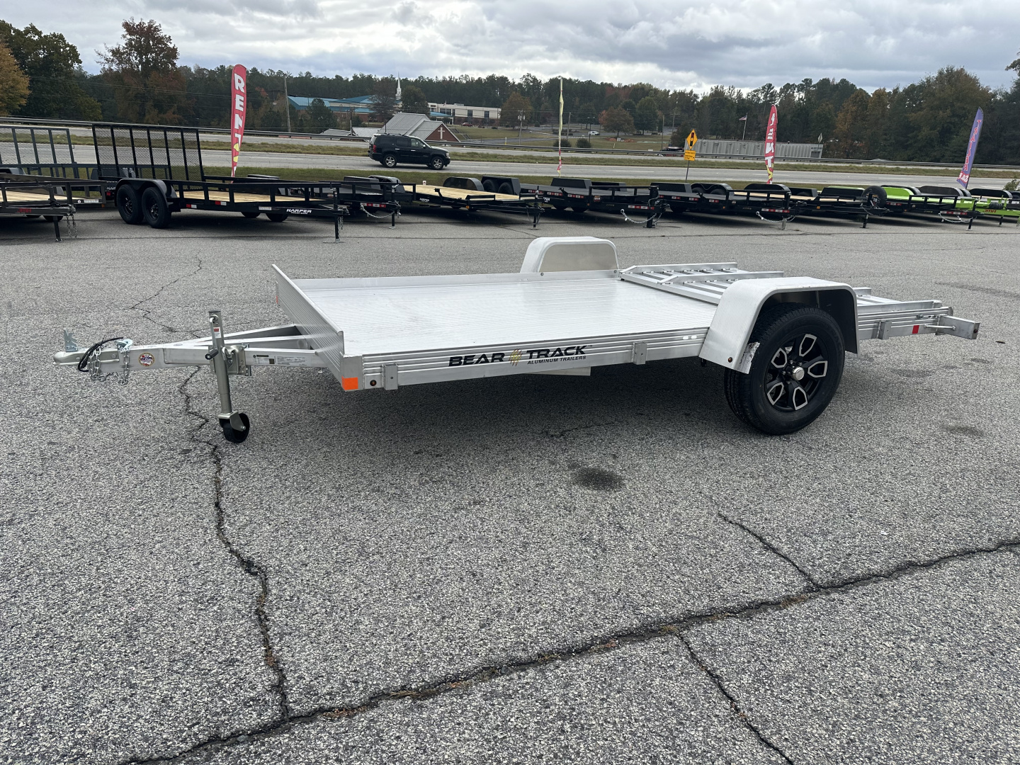 New 2026 BEAR TRACK ALUMINUM 76"X144" SINGLE AXLE UTILITY TRAILER