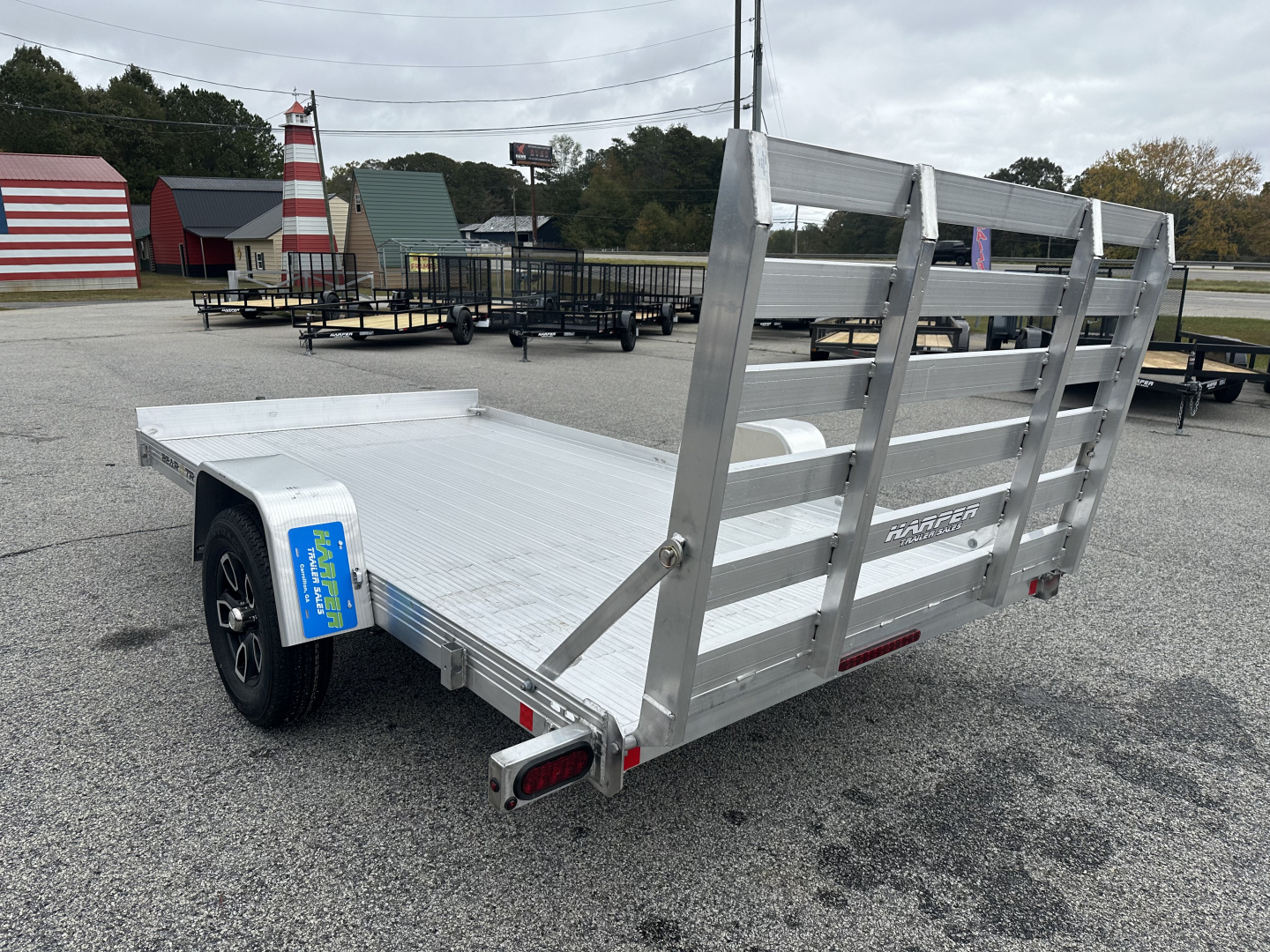 New 2026 BEAR TRACK ALUMINUM 76"X144" SINGLE AXLE UTILITY TRAILER