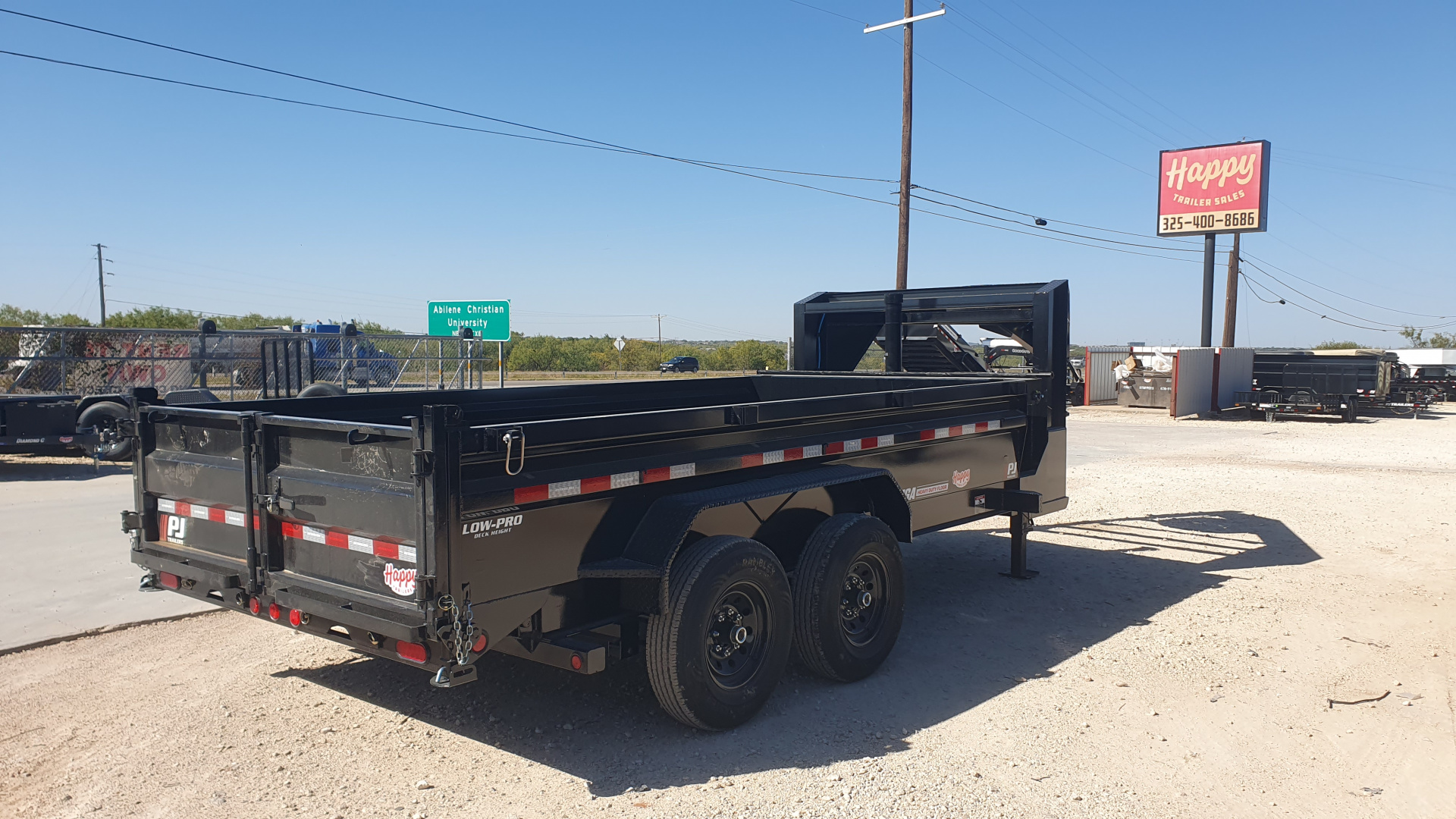 New 2026 PJ 83"x14' GN Tandem Axle Low Pro Telescopic Dump w/ 24" Sides – DT