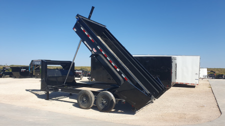 New 2026 PJ 83"x14' GN Tandem Axle Low Pro Telescopic Dump w/ 24" Sides – DT