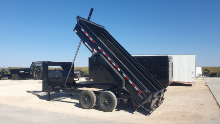 New 2026 PJ 83"x14' GN Tandem Axle Low Pro Telescopic Dump w/ 24" Sides – DT